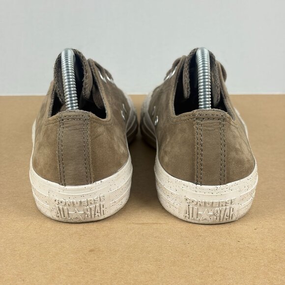Converse Chuck Taylor All Star Leather Sneakers Womens 6 Taupe Tan Low Top - Picture 4 of 10